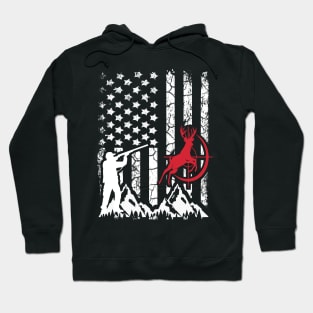 Hunting Vintage American flag For Hunters Hoodie